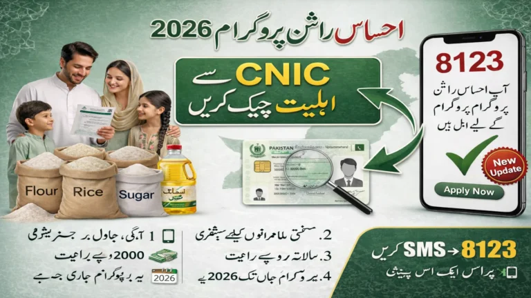 ehsaas rashan program online registration